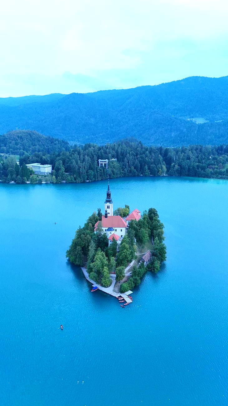 Lake Bled island in Slovenia